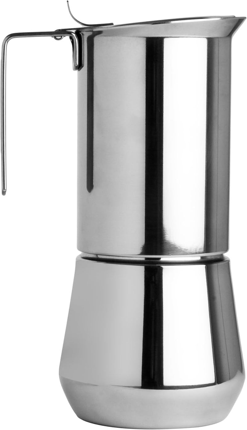 ILSA Turbo Express Espresso Coffee Maker - 3 Cup Capacity, 18/10 Stainless Steel - Image 1
